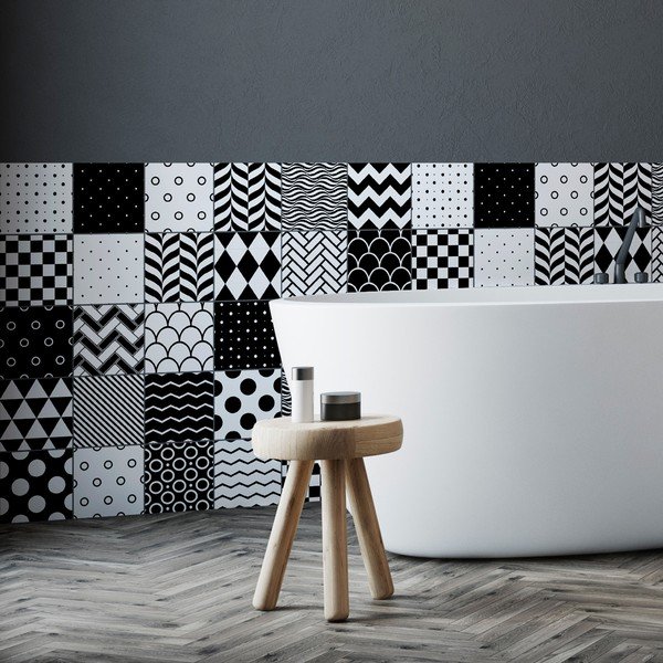 Set 30 autocolante Ambiance Scandinavian, 20 x 20 cm-image-1