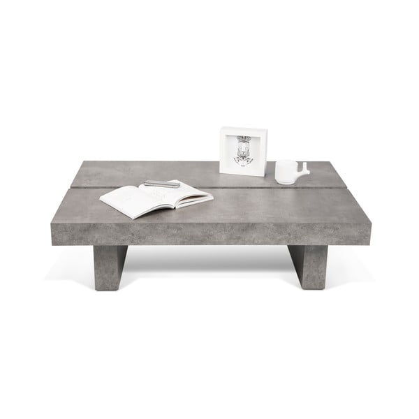 Masă de cafea în decor de beton TemaHome Tokyo, 94 x 25 cm-image-1