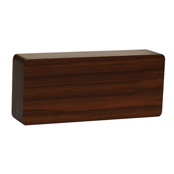 Ceas cu LED verde Slab, lemn de nuc-image-2