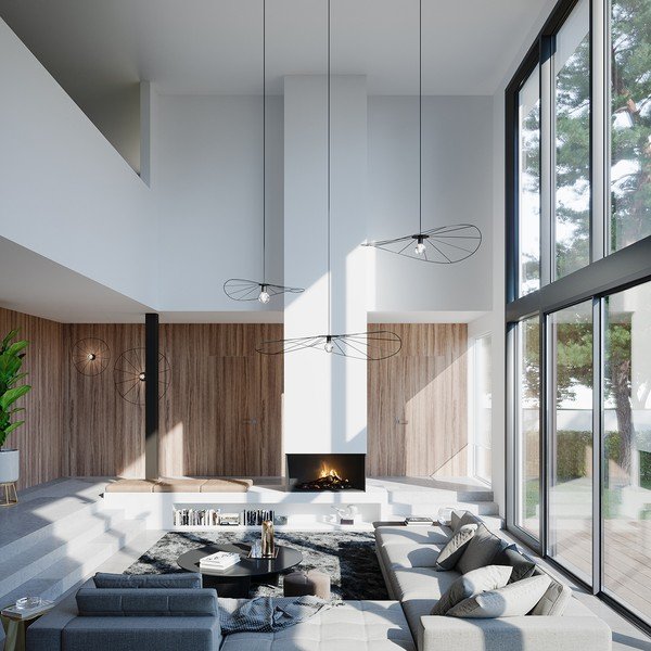 Lustră neagră ø 140 cm Elliot – Sollux-image-4