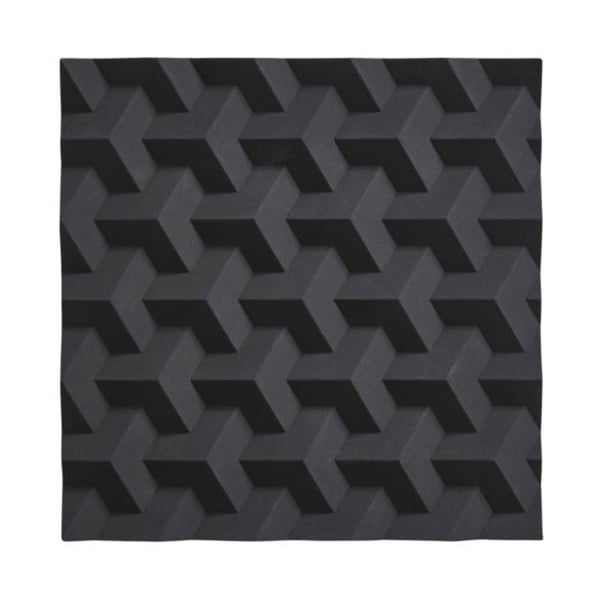 Suport din silicon pentru oale fierbinți Zone Origami Fold, negru
