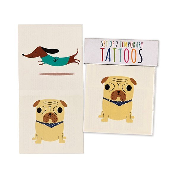 2 seturi cu tatuaje temporare Rex London Red Dogs-image-1