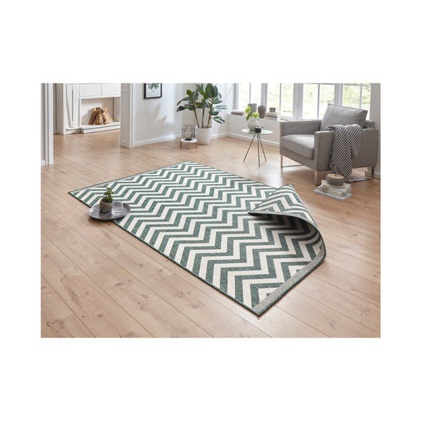Covor cu 2 fețe Bougari Twin Supreme Mismo, 290 x 200 cm, verde-crem-image-3