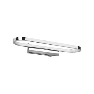Aplică de perete argintiu-lucios LED (lungime 40 cm) Gianni – Trio