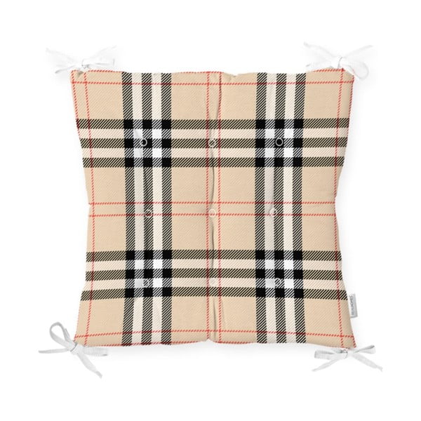 Pernă pentru scaun Minimalist Cushion Covers Flannel Beige, 40 x 40 cm