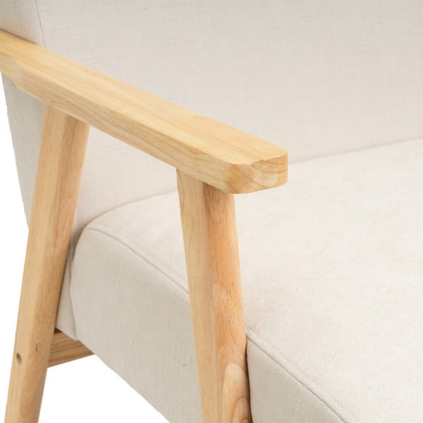 Fotoliu alb cu tapițerie din chenille Vintage – Casa Selección-image-1