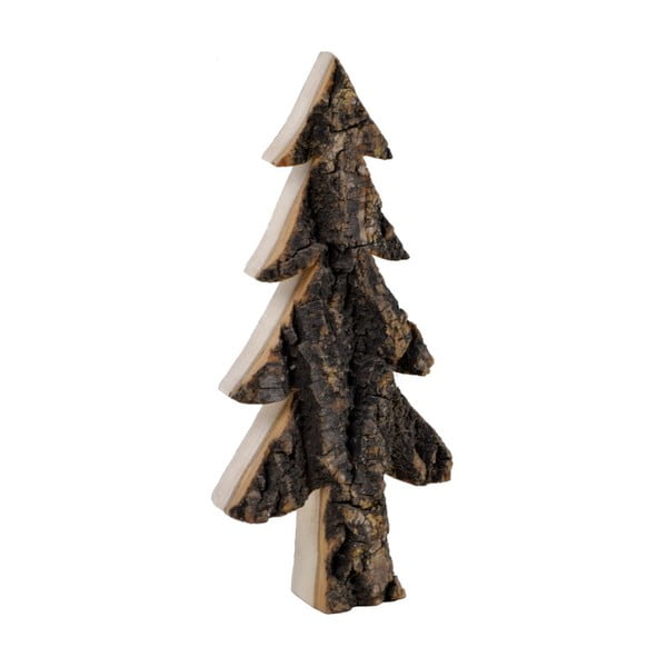 Decorațiune din lemn în formă de brad Ego Dekor Bark, înălțime 29,5 cm