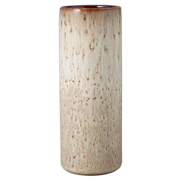 Vază din gresie ceramică Villeroy & Boch Like Lave, înălțime  20,5 cm, gri - bej