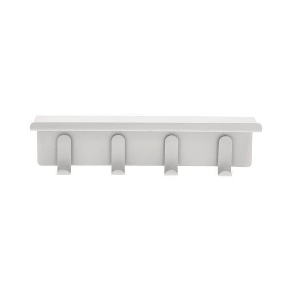 Cuier de perete gri deschis cu raft din oțel 11,5 cm A-Hallway – Zone