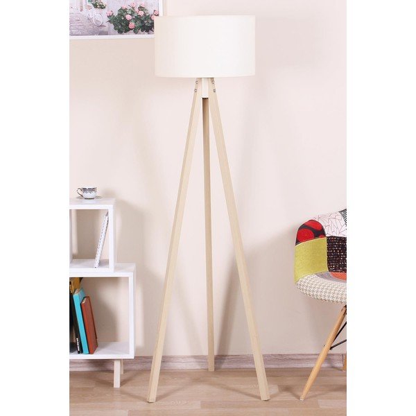 Lampadar bej/în culoare naturală - Magenta Home-image-1