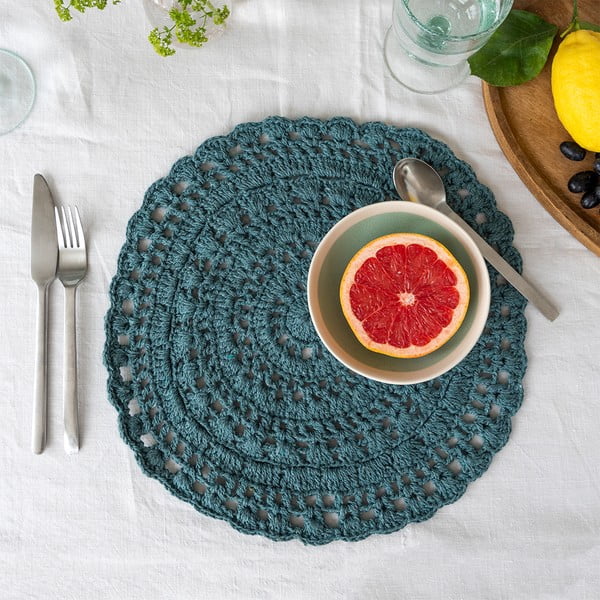 Suport pentru farfurii din amestec de bumbac ø 35 cm Crochet – Rex London-image-1