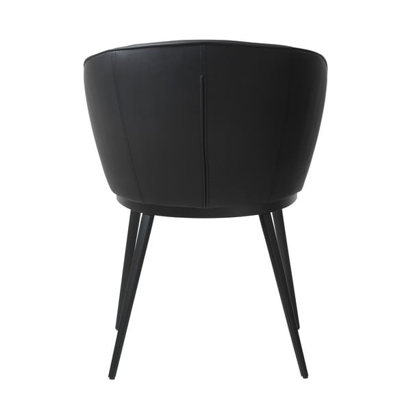 Scaun cu husă din imitație de piele Unique Furniture Gain Leath, negru-image-2