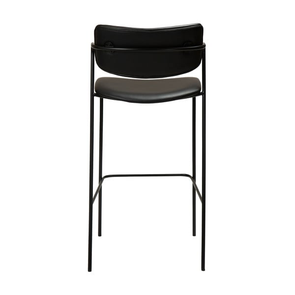 Scaun de bar din piele artificială DAN-FORM Denmark Zed, înălțime 107 cm, negru-image-4