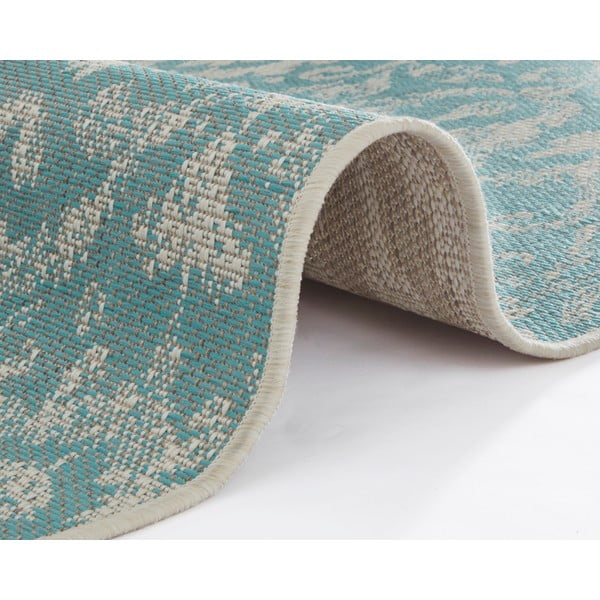 Covor de exterior NORTHRUGS Hatta, 70 x 140 cm, bej - turcoaz-image-3