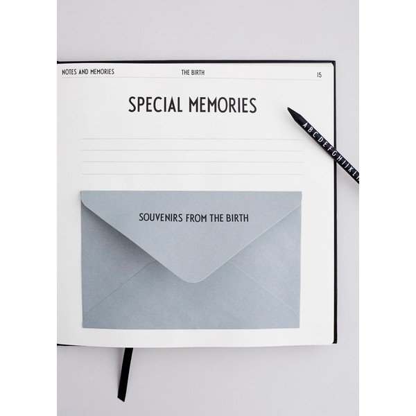 Carte de amintiri pentru copii Design Letters Baby's First Book, negru-image-3