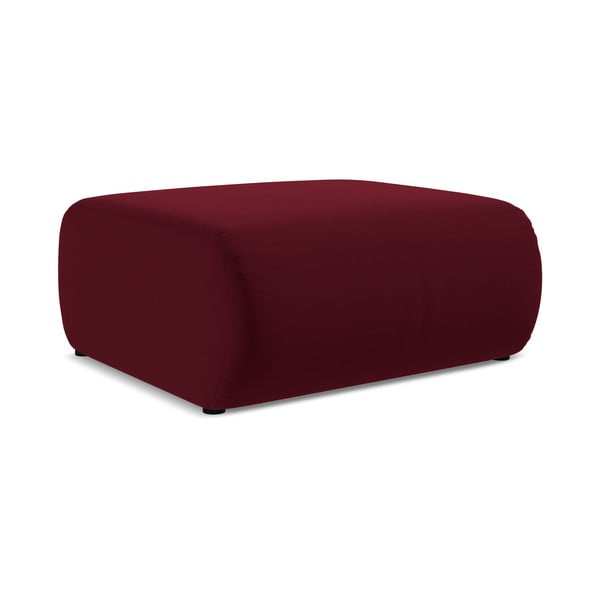 Taburet burgundy cu tapițerie din catifea Ekahi – Makamii-image-2