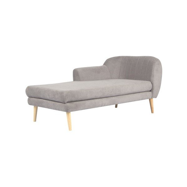 Șezlong Mazzini Sofas Sardaigne, gri deschis-image-2
