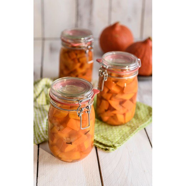 Borcan din sticlă cu închidere ermetică (clip) și garnitură Dr. Oetker Jar, 1,14 l-image-1