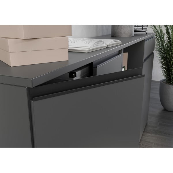 Dulap gri antracit 81x120 cm Bedano – Germania-image-4