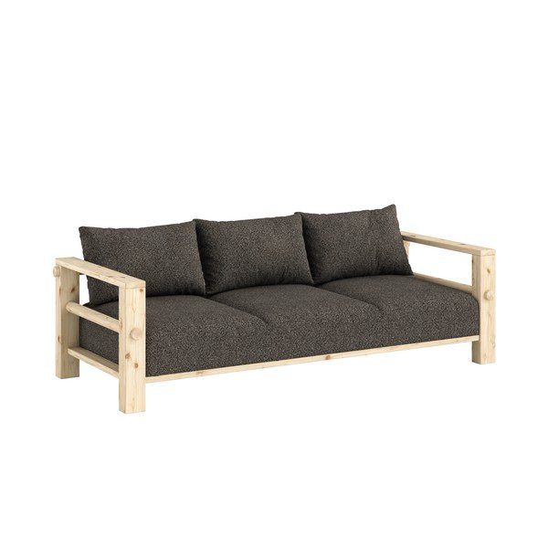 Canapea gri închis 225 cm Bare – Karup