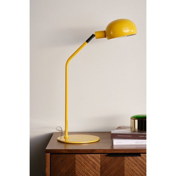 Veioză galbenă cu structură flexibilă din oțel (înălțime 59 cm) Lincon – Jotex-image-2