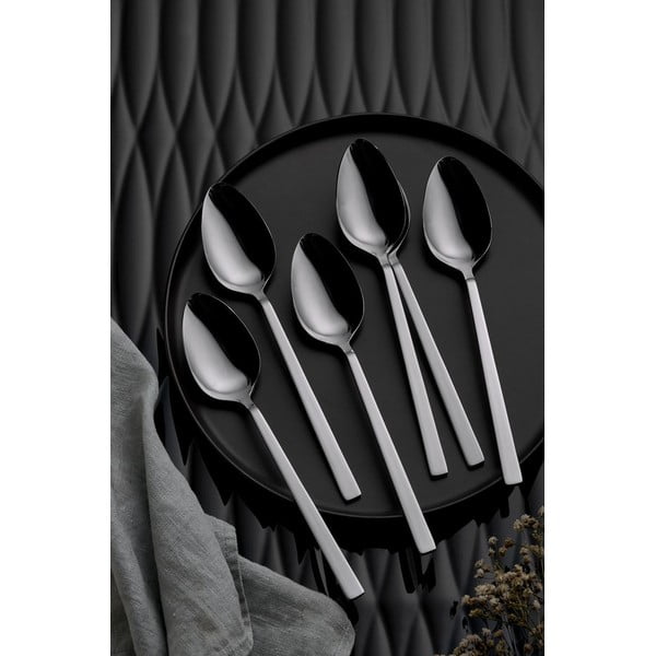 Tacâmuri argintii din oțel inoxidabil 36 buc. – Hermia-image-2