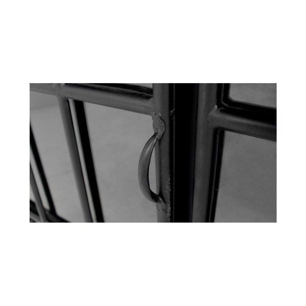 Comodă din metal și sticlă HSM collection Manhattan, negru-image-3
