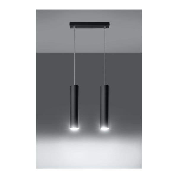 Lustră neagră din metal Castro – Sollux-image-1