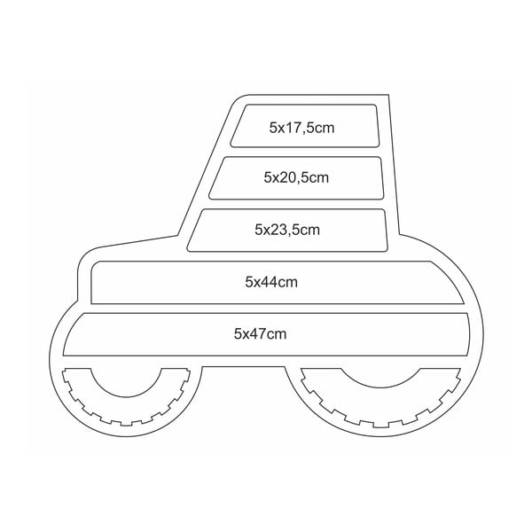 Raft în formă de tractor Unlimited Design For Children-image-1