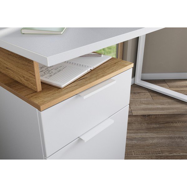 Birou cu blat alb 61x140 cm Hasselt – Germania-image-2