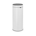 Coș de gunoi alb cu senzori de atingere din oțel 30 l Touch Bin – Brabantia