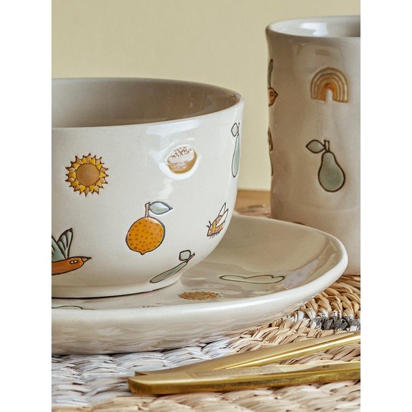 Set de veselă pentru copii 3 buc. din gresie Agnes – Bloomingville Mini-image-2
