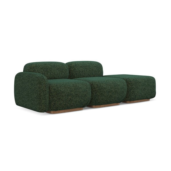 Șezlong modular verde închis (cu colț pe partea stângă) Ailani – Makamii-image-2