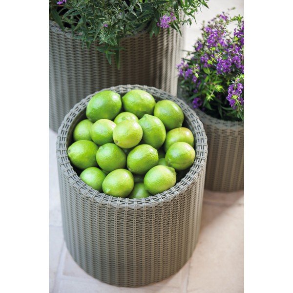 Ghiveci Keter Planter, ø 35 cm, gri deschis-image-1