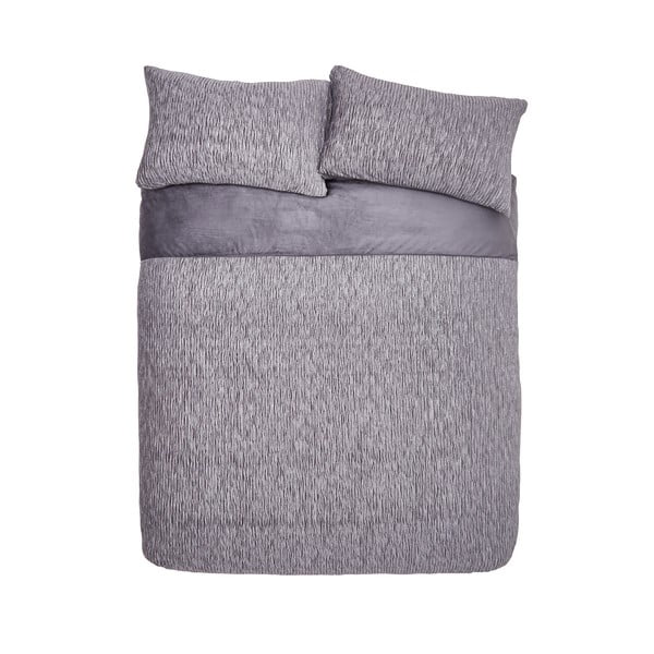 Lenjerie de pat gri pentru pat dublu 200x200 cm Allure Sparkle – Catherine Lansfield-image-2