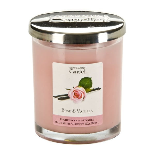 Lumânare parfumată Copenhagen Candles Rose & Vanilla, 40 ore