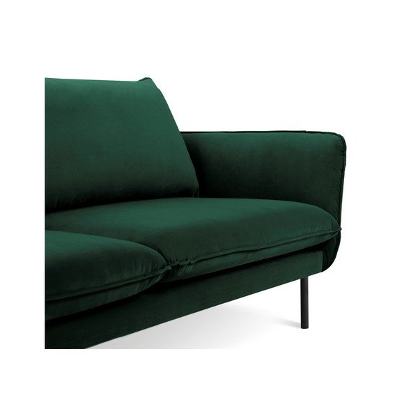 Canapea țesătură catifea Cosmopolitan Design Vienna, 230 cm, verde-image-3