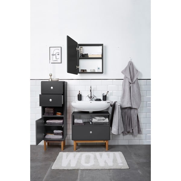 Dulap de baie gri antracit înalt/suspendat 40x100 cm Color Bath – Tom Tailor-image-3