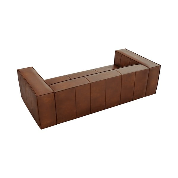 Canapea maro coniac cu tapițerie din piele 227 cm Madame – Windsor & Co Sofas-image-4
