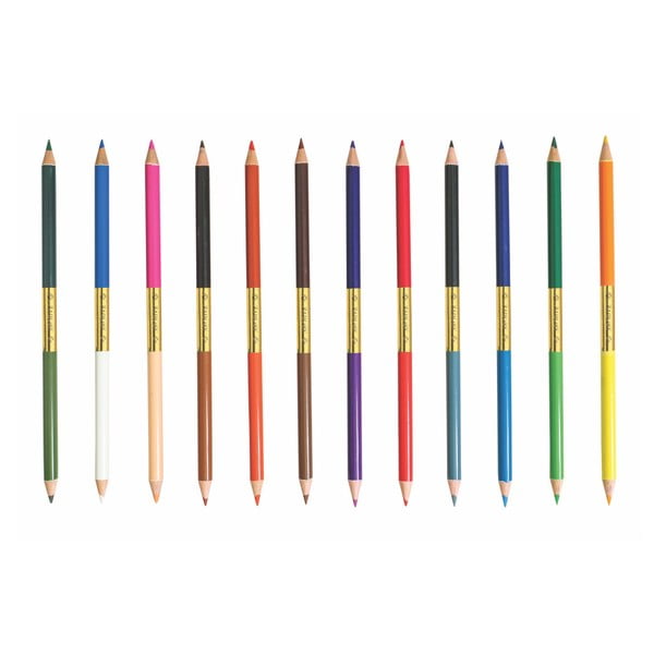 Set 12 creioane colorate Portico Designs