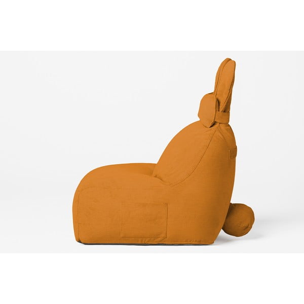 Fotoliu puf pentru copii galben ocru Funny Bunny – The Brooklyn Kids-image-4