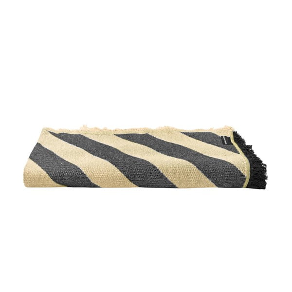 Cuvertură neagră/bej pentru pat dublu 240x240 cm Black Lines – Really Nice Things-image-2