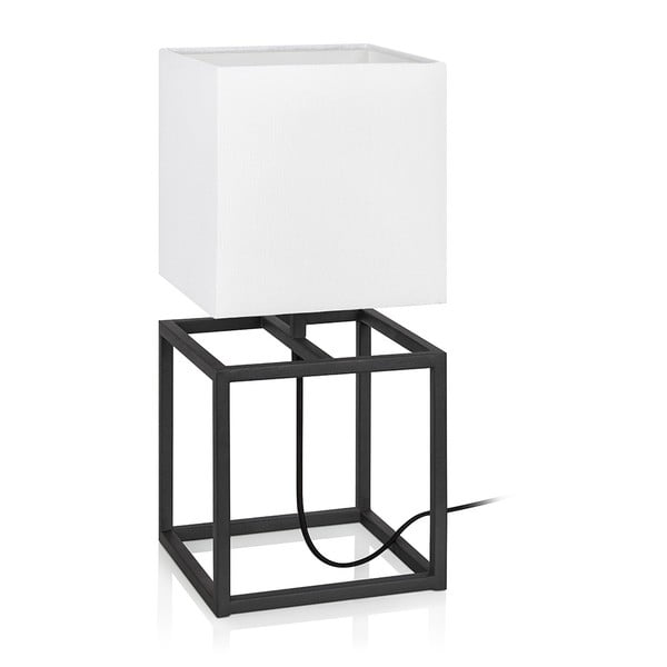 Veioză Markslöjd Cube, 20 x 20 cm, negru - alb