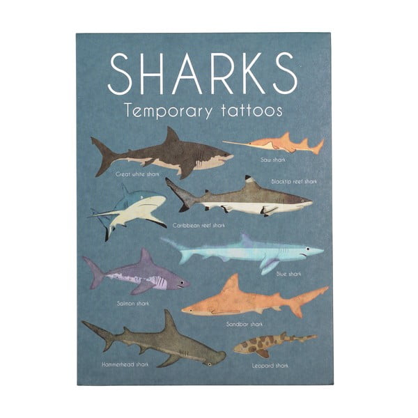 Tatuaj temporar 2 buc Sharks - Rex London-image-2
