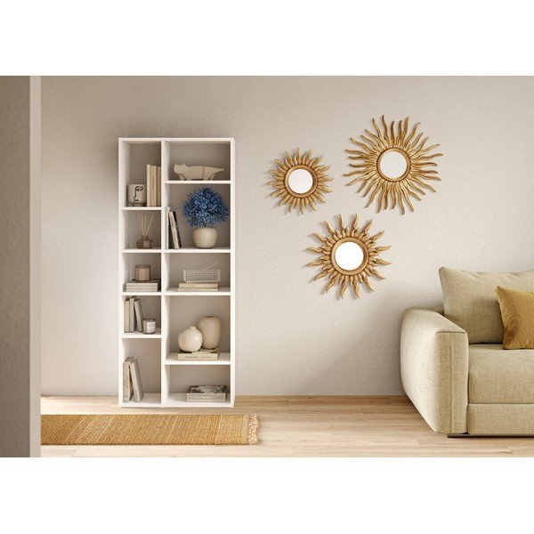 Bibliotecă albă 77x180 cm Iris – TemaHome-image-4