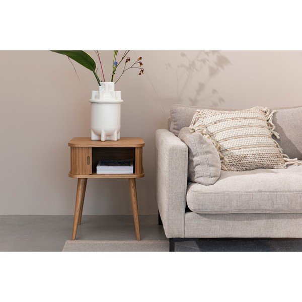 Noptieră în culoare naturală cu aspect de lemn de stejar Barbier – Zuiver-image-4