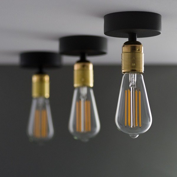 Plafonieră Sotto Luce Uno, negru - auriu-image-3