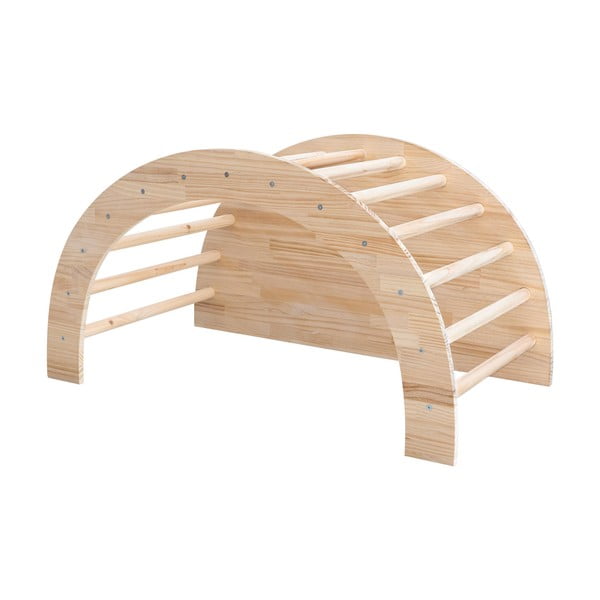 Leagăn în culoare naturală din lemn de pin 60x100x60 cm Montessori – Little Nice Things-image-4