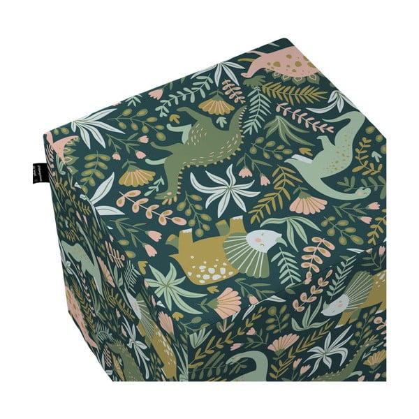 Puf de copii verde Magic - Yellow Tipi-image-1