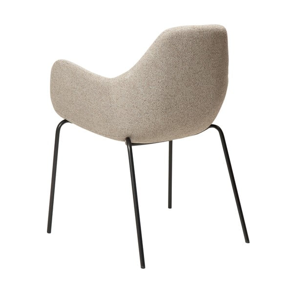 Fotoliu bej cu tapițerie din țesătură bouclé Zimmer – DAN-FORM Denmark-image-4